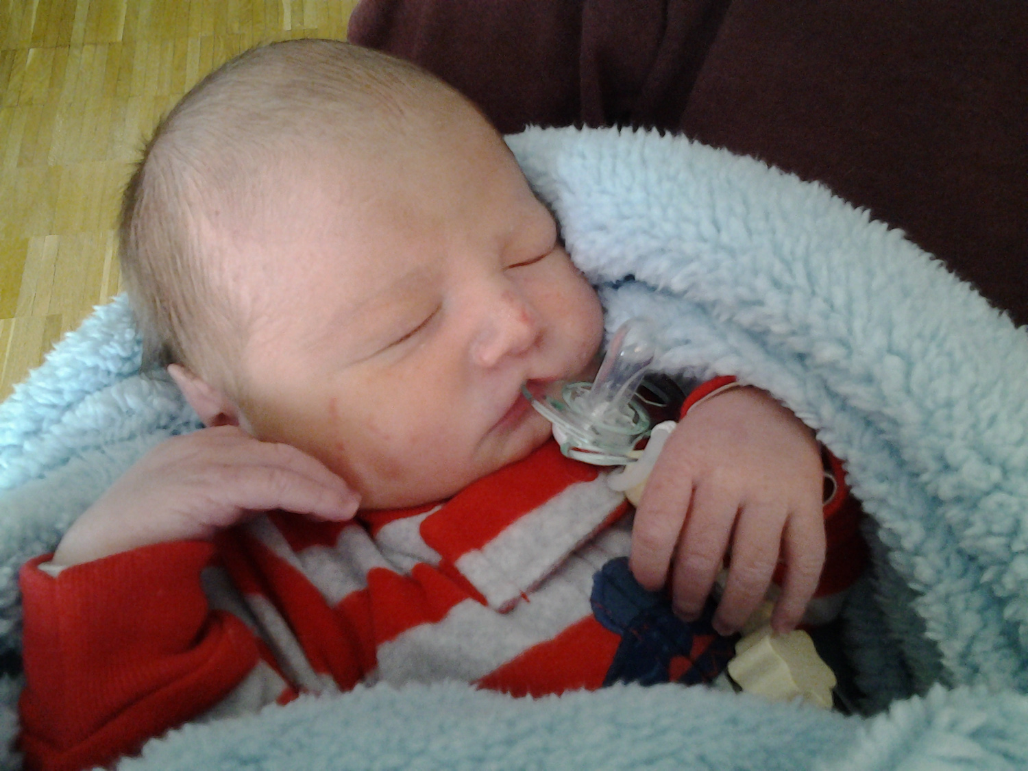 Jesse, just hours old